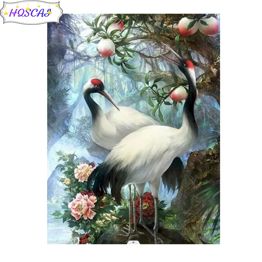 

5d алмазная вышивка «сделай сам» AB, современный декор Красного Журавля, алмазная вышивка, мозаика, полная квадратная/круглая вышивка