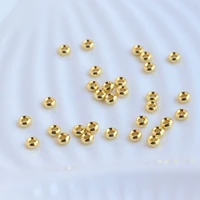 color preserving 18k gold plated tire beads 4 6mm wheel beads scattered beads jewelry diy accessories bracelet alloy spacer