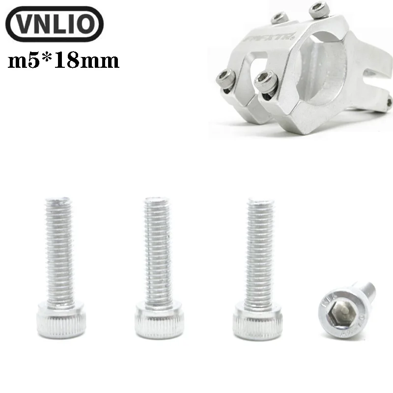 

Vnlio4PCS bicycle handle stand screw M5 MTB road bike mountain bike handle bolt bicycle stainless steel screw accessory