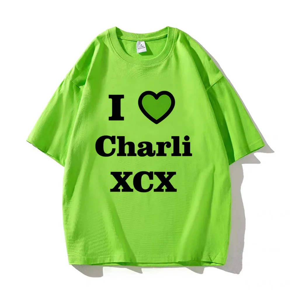 Футболки Charli Xcx Brat Женская дышащая повседневная одежда футболка аниме для