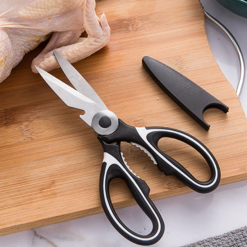 

Portable Multifunctional Chicken Bone Scissors Stainless Steel Kitchen Scissors Chicken Poultry Fish Kitchen Tools Bottle Opener