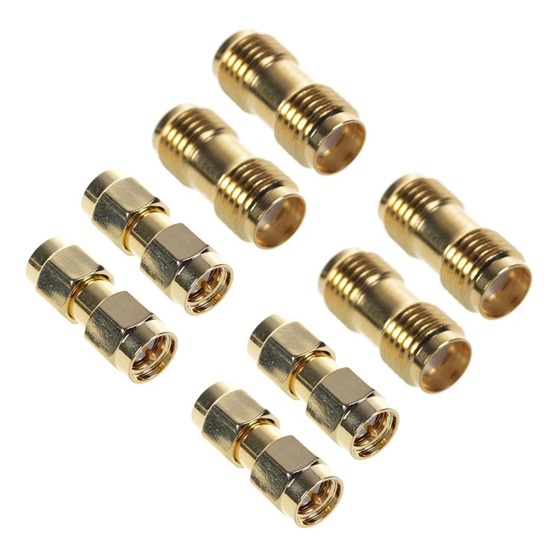 

4 шт. штекер SMA в штекер SMA + 4 шт. гнездо SMA в гнездо SMA разъем RF коаксиальный адаптер разъем