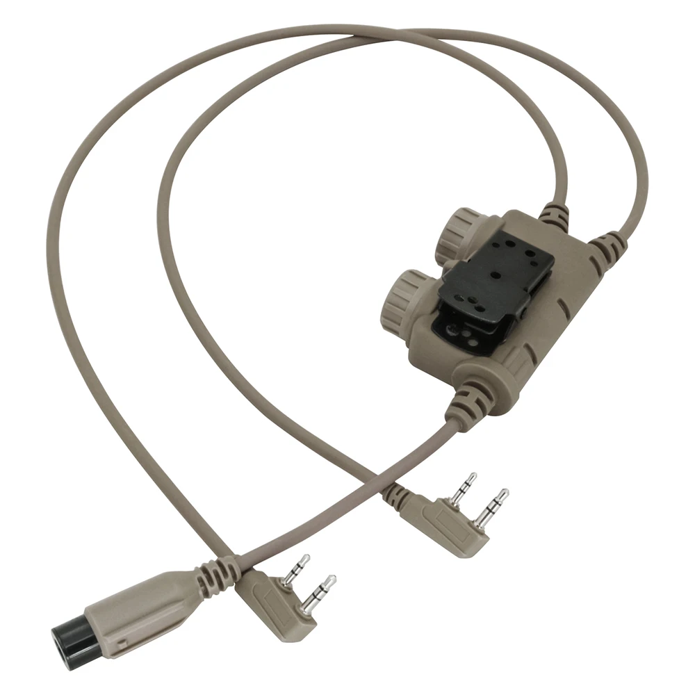 Najtaniej Tactical Ptt Podwójna Komunikacja RAC Ptt Kenwood Wtyczka Do Baofeng UV5R UV82 COMTAC Airsoft ShootingTactical Zestaw Słuchawkowy I RAC 6 Pin PTT