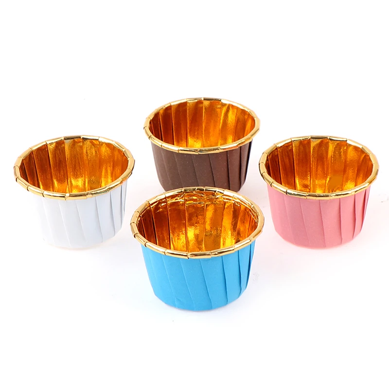 

50PCS/Pack 3Colors Muffin Cupcake Liner Cake Wrappers Baking Cup Tray Case Cake Paper Cups Pastry Tools Party Supplies