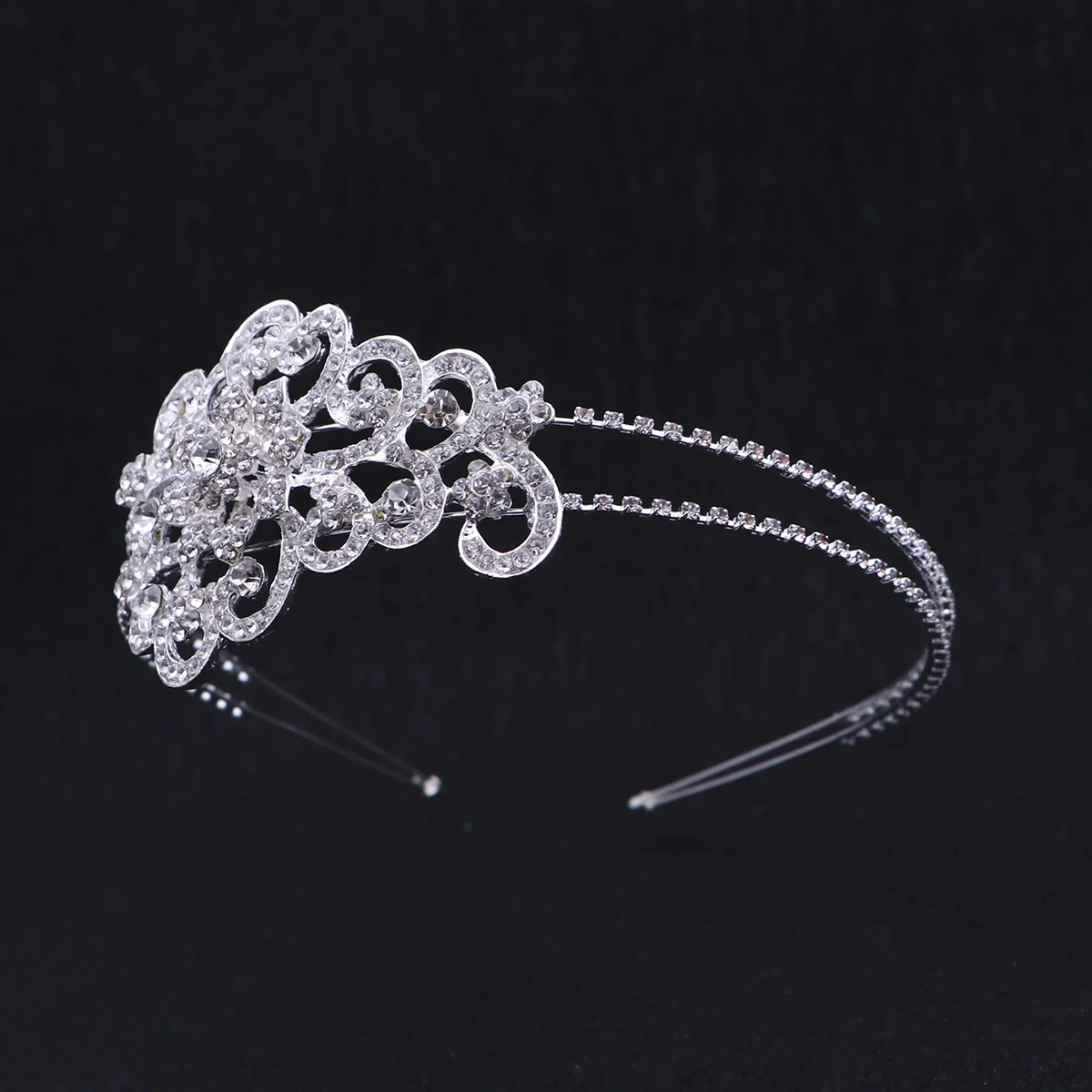 

Women's Bridal Bridesmaid Crystal Flower Headband Tiara Headpiece Women Hair Accessories