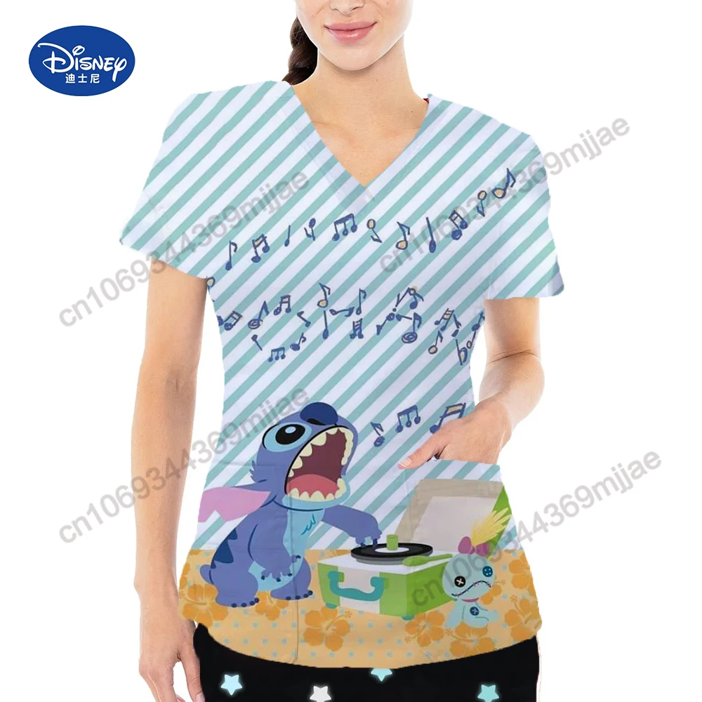 Футболка женская с карманом V-образным вырезом Y2k Yk2