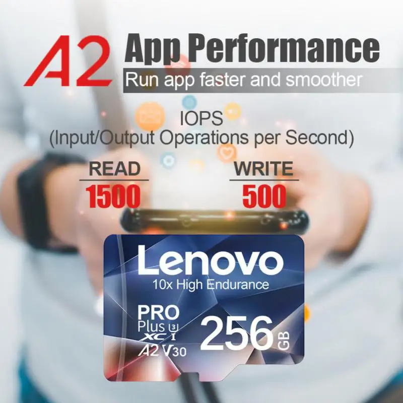 Карты памяти Lenovo Micro TF SD 64 ГБ 32 16 класс 10 высокоскоростная 128 256 U3 4K HD флеш-карта для