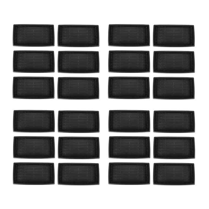 

24 Packs Plastic Growing Trays Seed Tray Seedling Starter For Greenhouse Hydroponics Seedlings Plant Germination