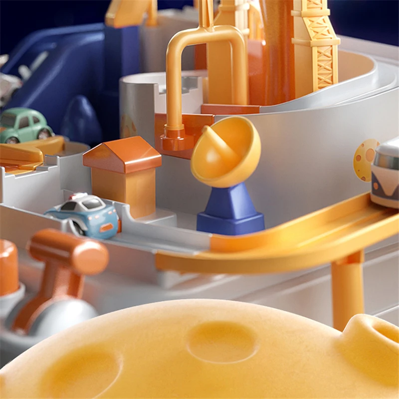 Kids Toys Space Train Set Take A Risk Adventure Railcar Model Parking Lot Educational Toy Boys Girl 4-6 Years Old Birthday Gifts |