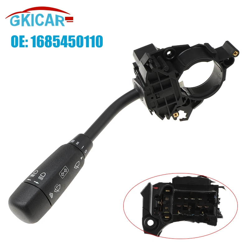 

1685450110 8 + 2-контактный переключатель сигнала поворота для фары, рулевая колонка, индикатор для Mercedes A Class W168