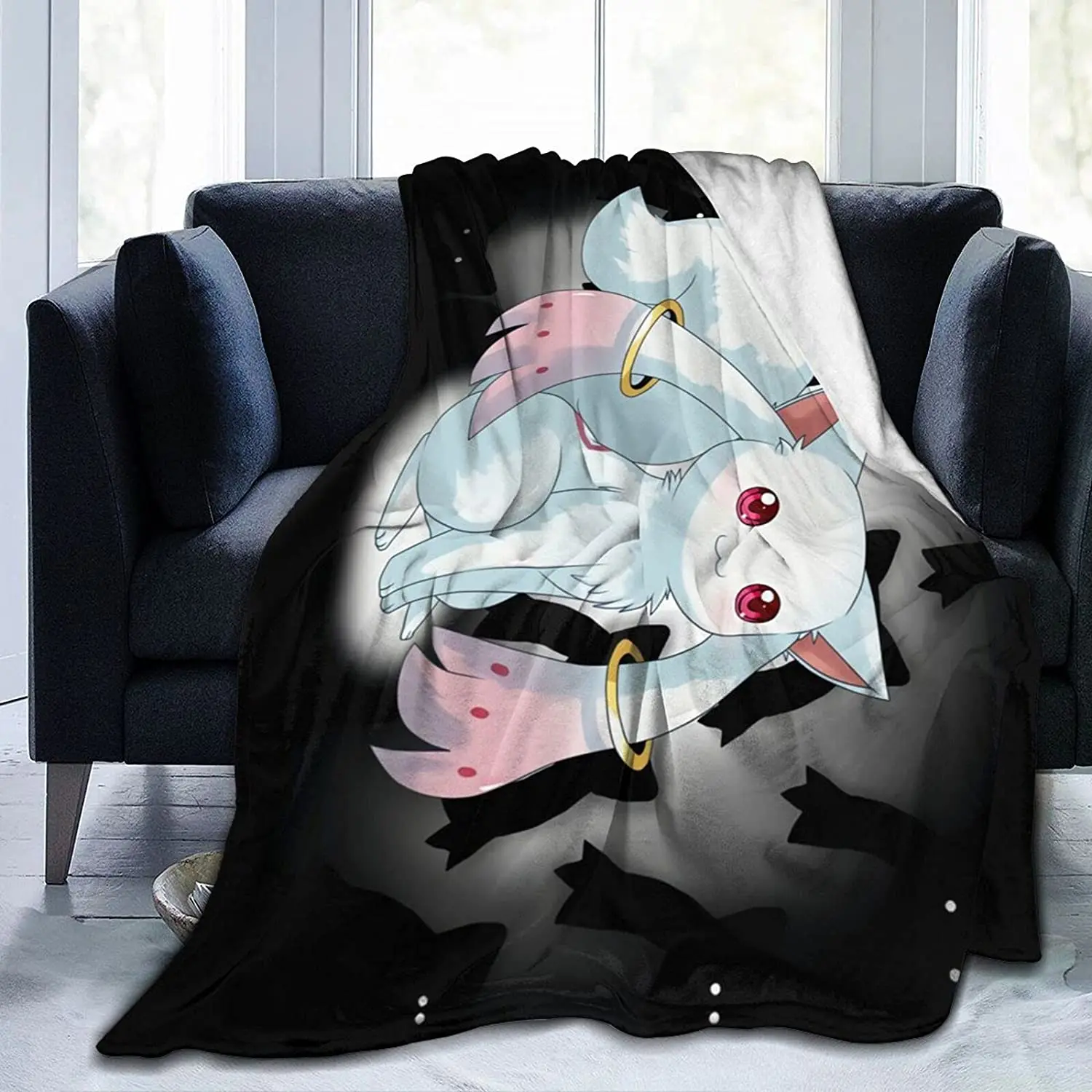 

Kyubey Fluffy Soft and Comfortable Blanket, Anime Warm Embrace of Sympathy