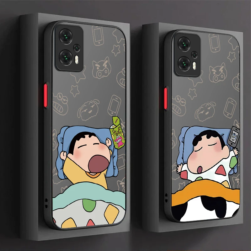 Чехол Sleep C-Crayon S-ShinChan для Xiaomi POCO M6 Pro 4G C65 X6 X3 NFC X4 GT X5 F3 F4 F5 F6 13T 12T 11T 10T 13 12 11 Lite 5G NE