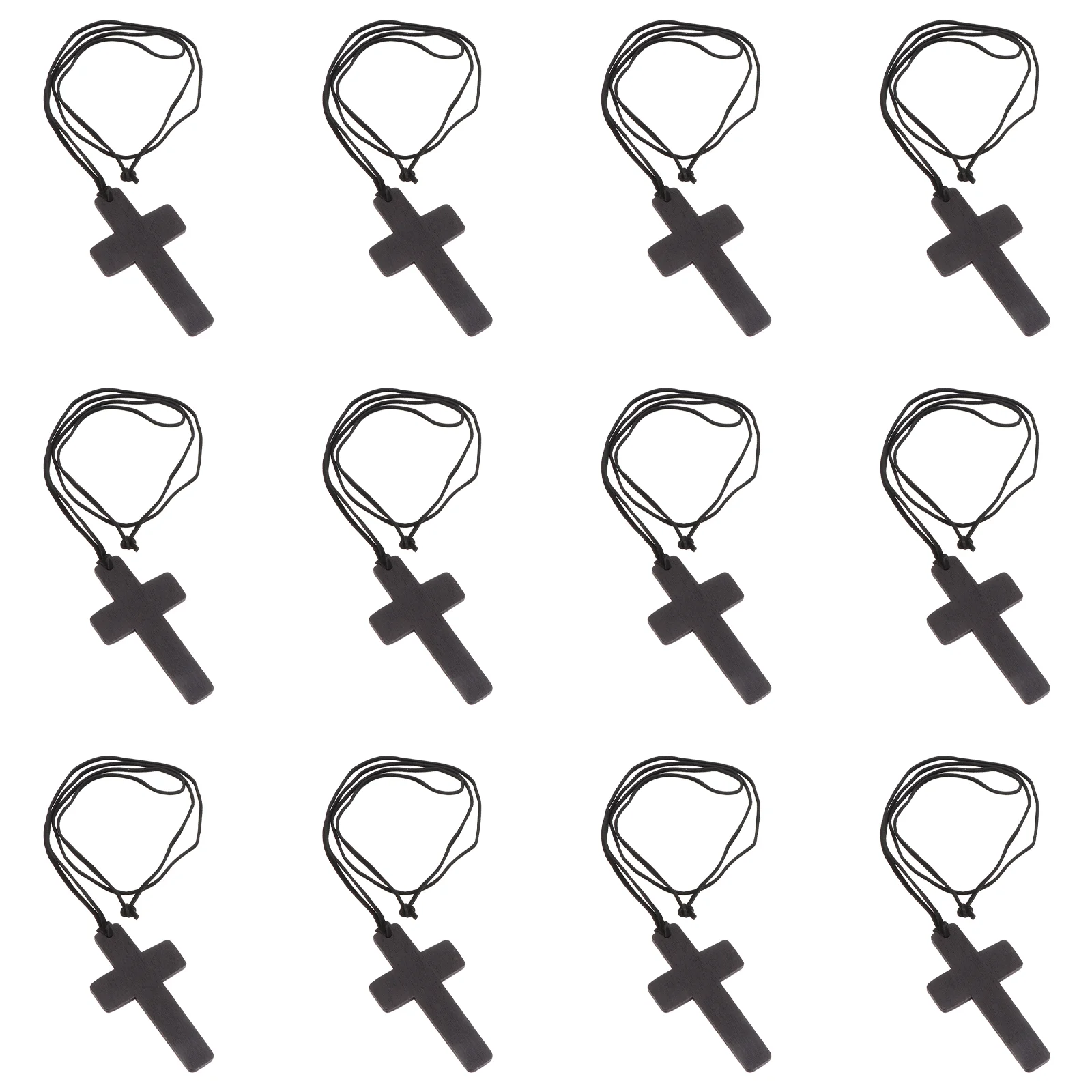 

12pcs Fashion Necklace Choker Christ Jewelry Neck Chain Cross Pendant Charm