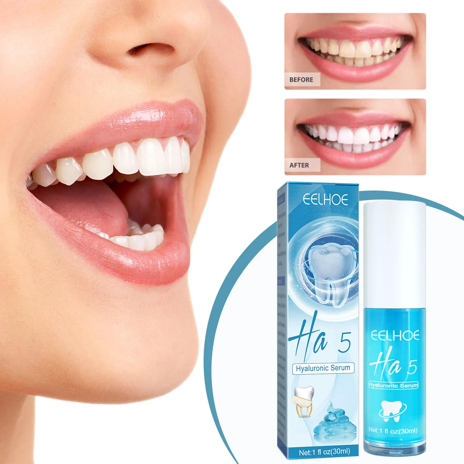 Effective Dental Teeth Whitening Toothpaste Extreme Whiteness Foam Teeth Tartar Removal Caries Professional Teeth Whitener 30ml