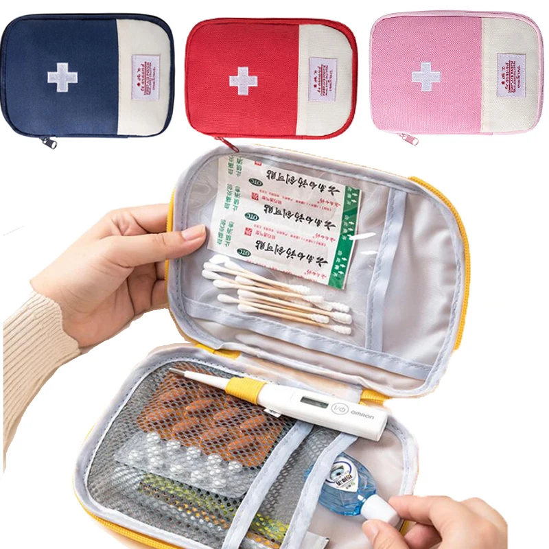 

Portable Medical Bag Macaron Color Medicine Storage Bag Travel Storage First Aid Kit Household Medical Emergency Kits Organizer