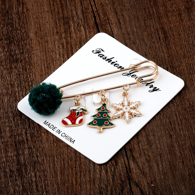 

Classic Enamel Wreach Bell Brooches Women Men Flower Christmas Brooch Pins