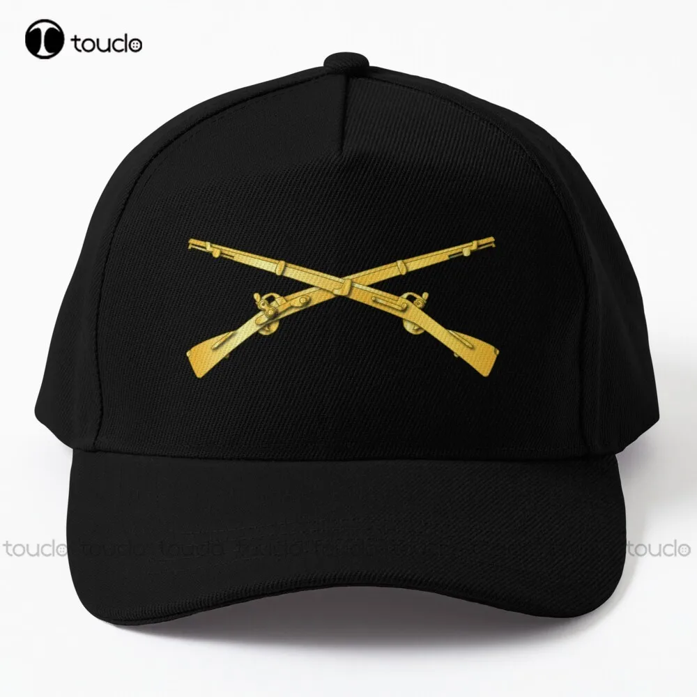 

Army - Infantry Branch - Crossed Rifles Baseball Cap Womens Cap For Summer Cotton Denim Caps Hip Hop Trucker Hats Custom Gift