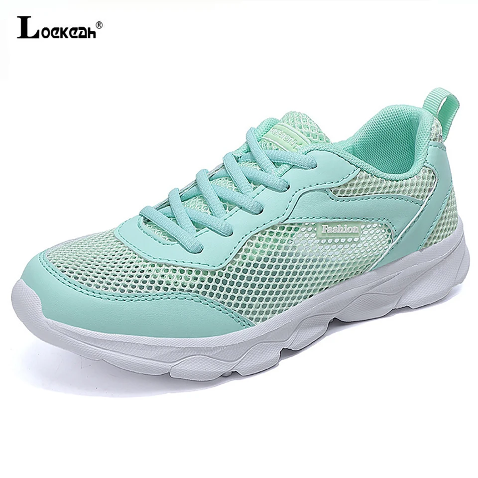 

Loekeah Mesh Breathable Running Shoes Fashion Women Light Weight Casual Sneakers Comfortable Soft Outdoor Sports Footwear Tennis