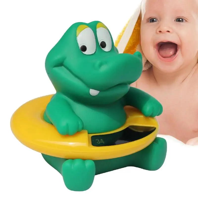 

Infant Bathtub Thermometers Cartoon Toddler Bath Tub Thermometers Portable Water Temperature With LED Display Floating Bathing