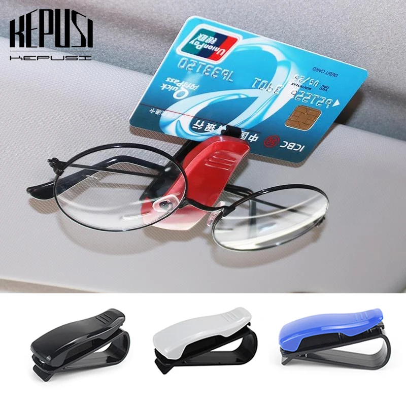 

Car Sun Visor Glasses Clip Card Ticket Holder For Ford Focus 2 1 Fiesta Mondeo 4 3 Transit Fusion Ranger Mustang Ka S-Max