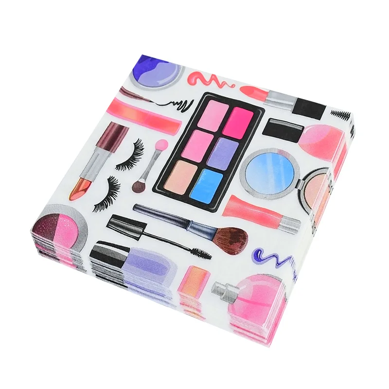 Одноразовая посуда для спа макияжа вечеринки косметическая тема красоты тарелка