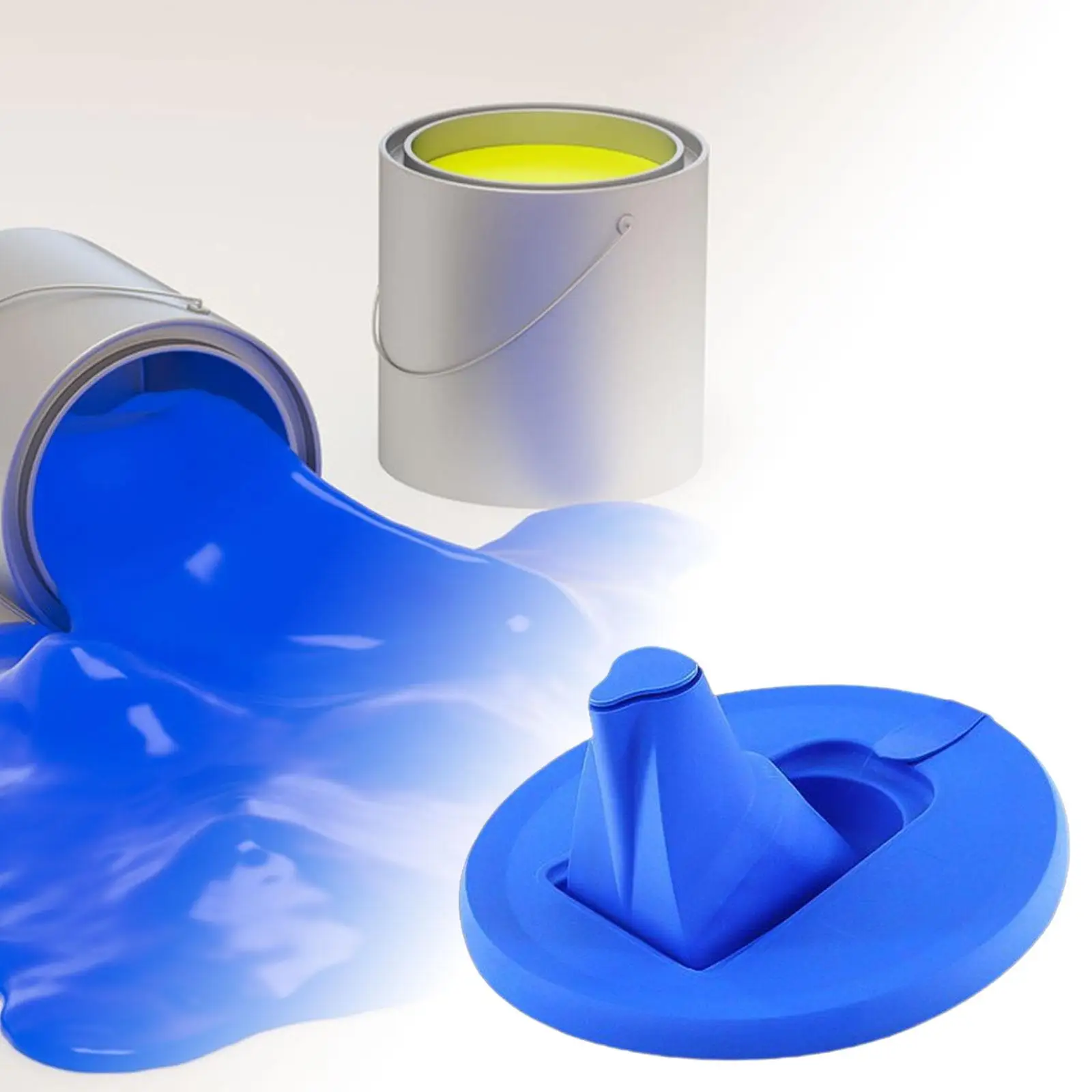 Paint Can Lid Airtight Collapsible for Stackable Application Accessories with Air Hole Cover Pouring Tool