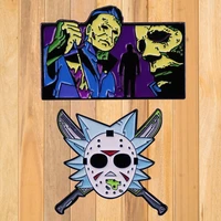a0766 halloween horror enamel pin lapel pin for clothes brooches on backpack briefcase badge jewelry decoration gifts for friend