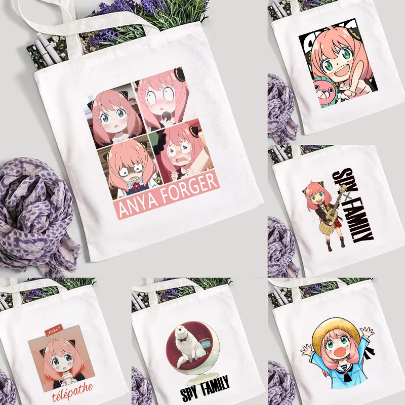 

Women Shoulder Bags SPYFAMILY Japanese Anime Large Capacity Elegant Tote Bag Female Handbags Portable One-shoulder Shopping Bag