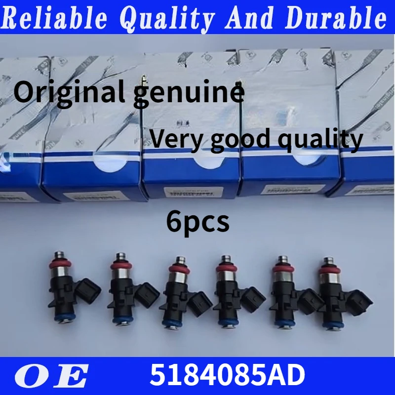 Оригинальные запасные Топливные форсунки 6 шт. для Chrysler Dodge джип Ram 0280158233 л 5184085AC