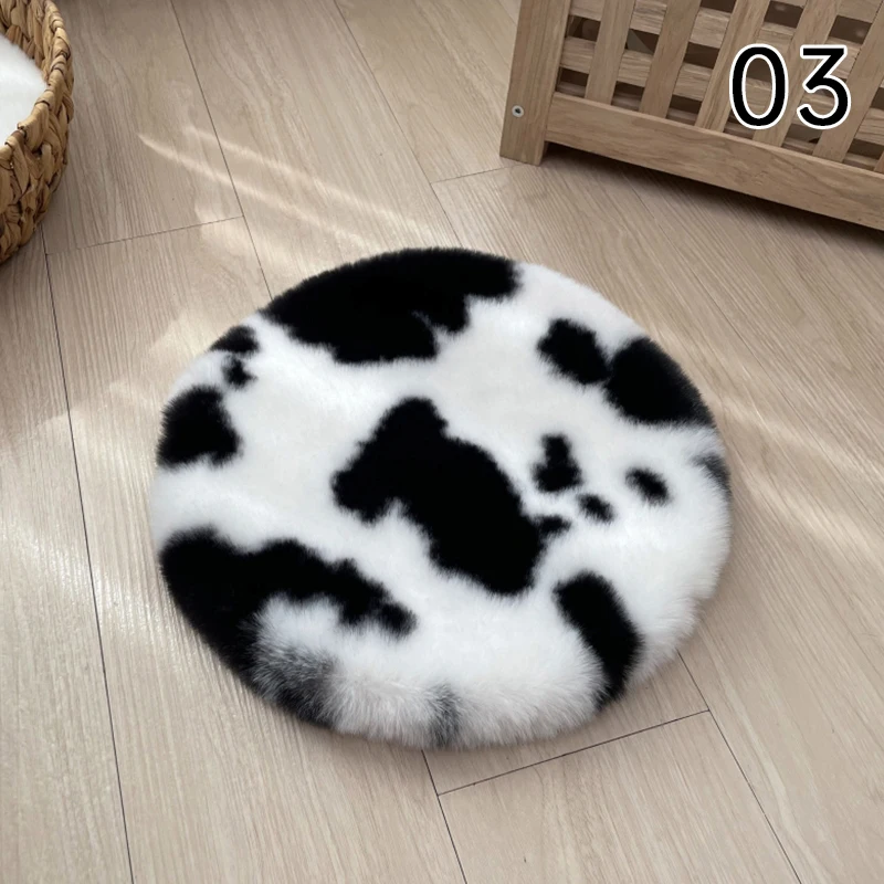 

Круглая плюшевая подушка 40 см