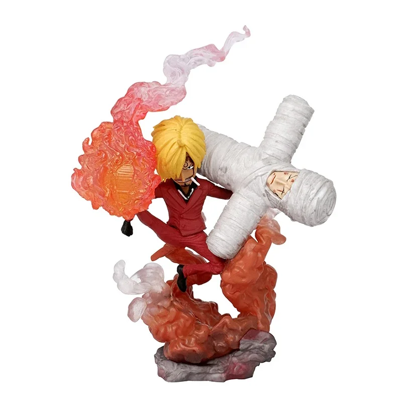 

One Piece Anime G5 Series Pvc Figures Onigashima Sanji Bandaging Zoro Statue Model Decoration Toys Christmas Gift