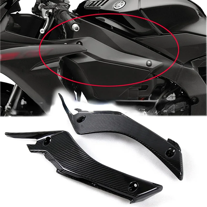 

Для Yamaha R1 R1M углеродное волокно топливный бак боковая панель впускная декоративная крышка 2015 2016 2017 2018 аксессуары для мотоциклов