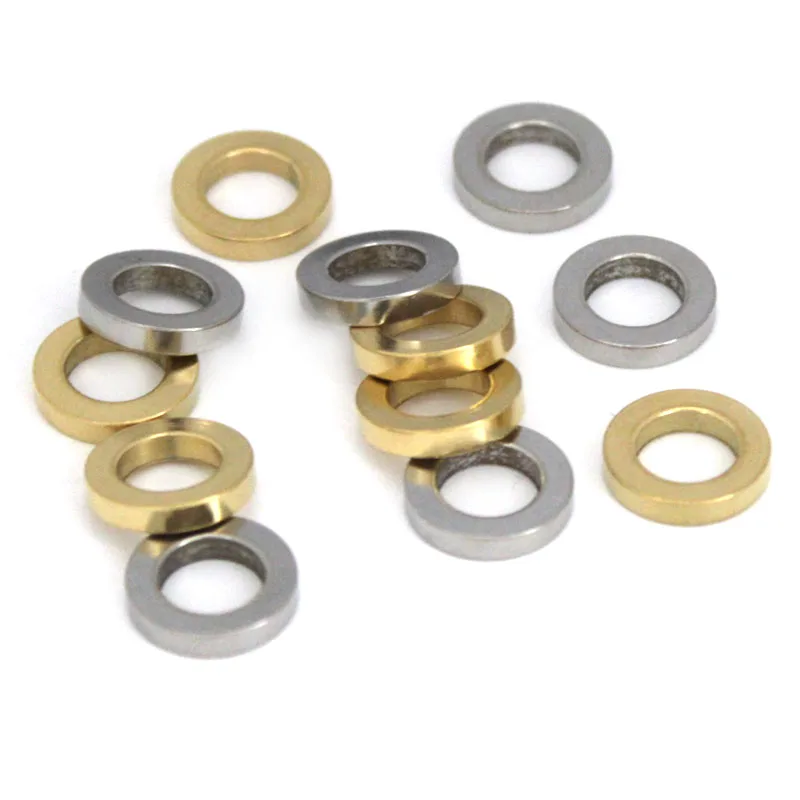 

Бусины из нержавеющей стали с большим отверстием, 20 шт.