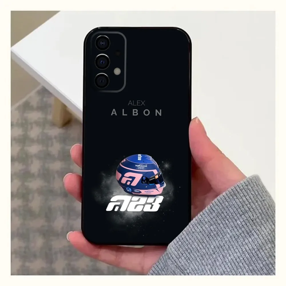 Чехол для телефона Cool F1 23 A-Alex A-Albon Samsung Galaxy A20 A21s A22 A31 A32 A52 A53 A72 73 A80 A91 Мягкий черный