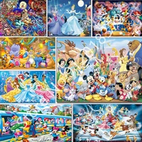 5d diy princessmickey disney family collection diamond drawing cross stitch mosaic embroidery home decor gift