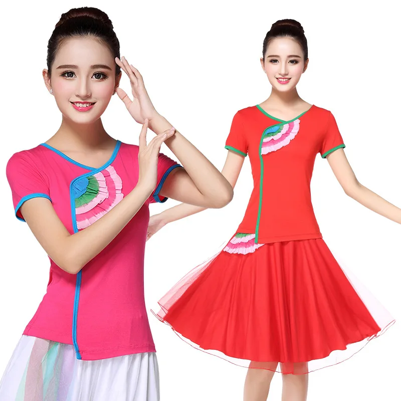 Новинка летний костюм для латиноамериканских танцев с кружевом