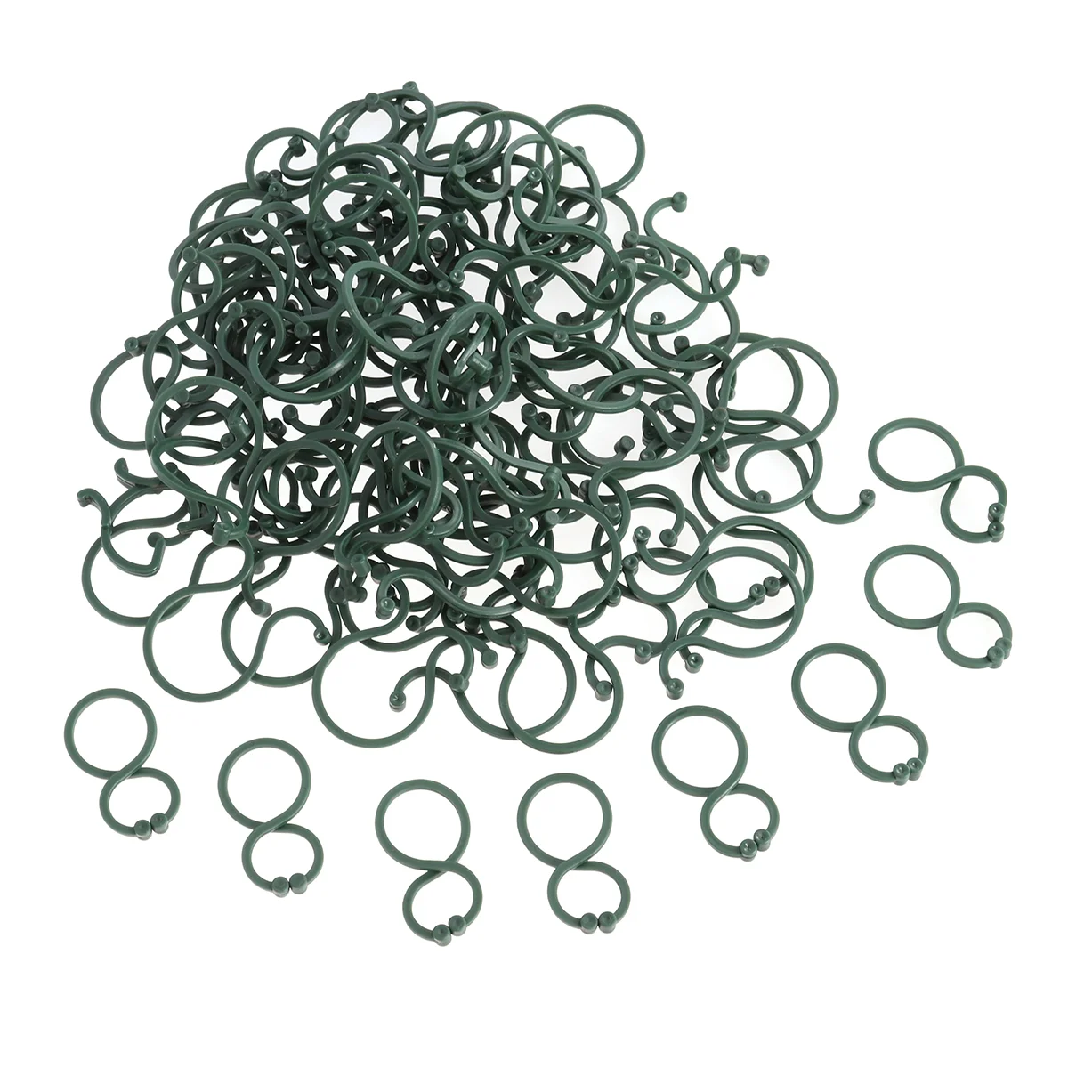 

100 шт зажим для поддержки садовых растений для виноградных овощей (зеленый)