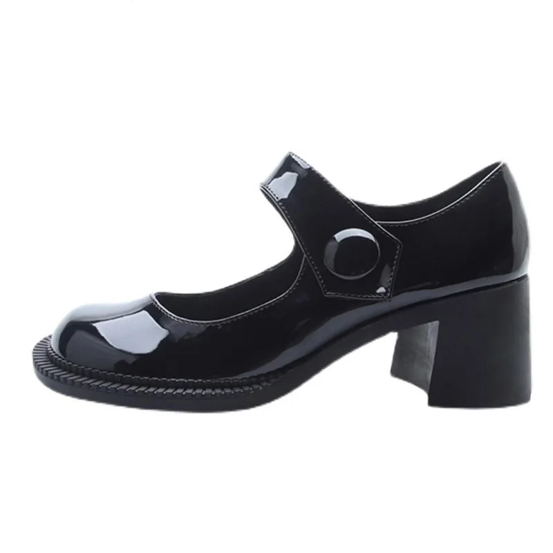 

Summer JK Mary Jane Pumps Woman Vintage Girls 6CM High Heel Platform Lolita Shoes Japanese Style College Students Big Size 40