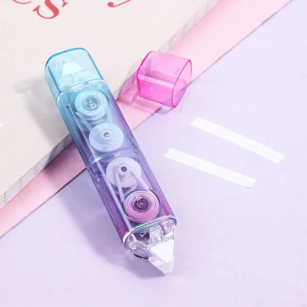 

Office Supplies Gradient Color PET 5mm*4m/5mm*3m Rainbow Dot Liner Tape Dispensing Correction Tape Glue Tape Roller