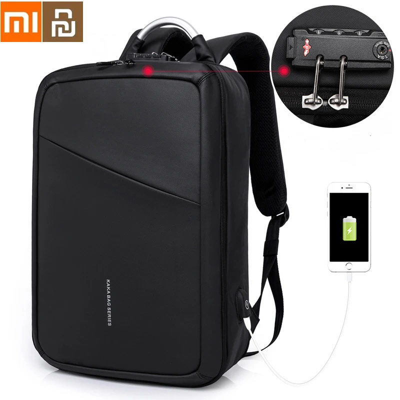 

Xiaomi Youpin Multifunctional 16-inch Backpack Men USB Charging Business Backpack Travel Handbag Anti-theft Laptop Backpack