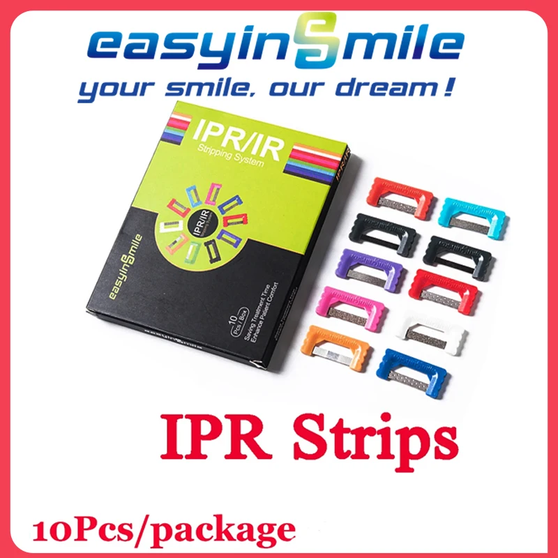 

10Pcs Dental Orthodontic Quick Strips Serrated IPR Interproximal Enamel Reduction Polishing Saws Files Reuse Easyinsmile