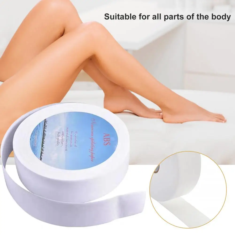 

Hair Removal Paper Disposable Hair Waxing Tape Simple to Tear Ultra-Thin Hair Removal Nonwoven Wax Strip Paper Roll for Women