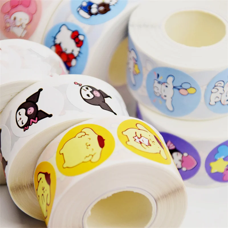 12set/ лот Sanrio корица Kuromi мелодии уплотняющие кэт стикеры милые Scrapbooking DIY дневника