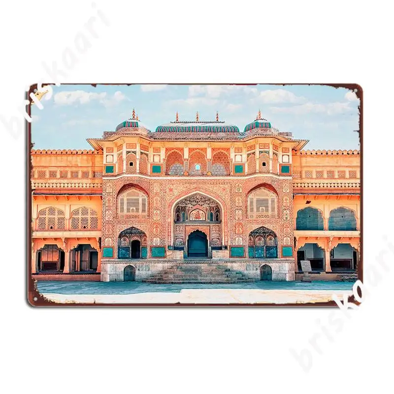 

Amber Fort Metal Sign Wall Decor Bar Cave Retro Pub Tin Sign Poster