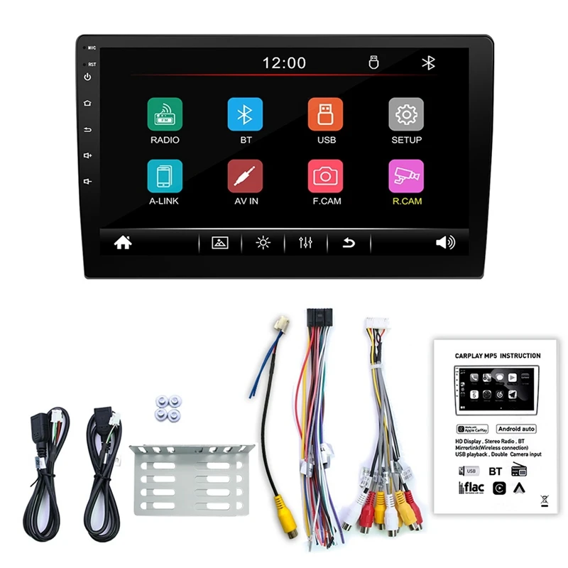 

Contact Screen MP5 Player Receiver Car Radio Double Din Contact Screen Car Stereo For Apple Carplay Android 9101C