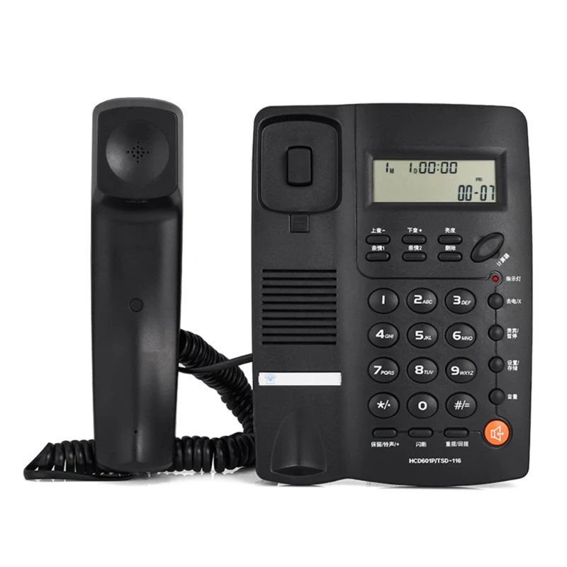 Home Landline Fixed Telephone Desk Phone with Caller Identification Telephone Sound Noise Reduction TC-9200