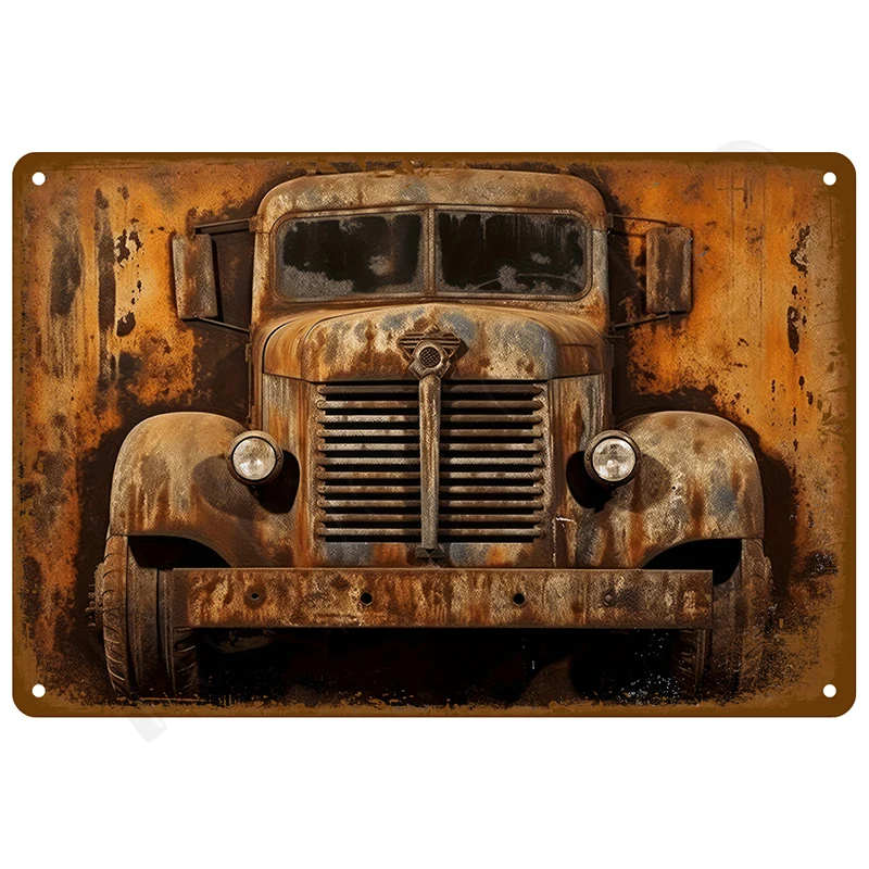 

Винтажная металлическая вывеска