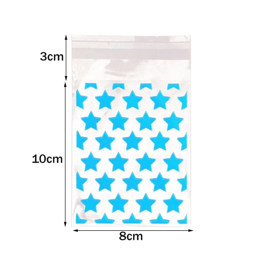 50/100 шт. прозрачная самоклеящаяся сумка для украшений