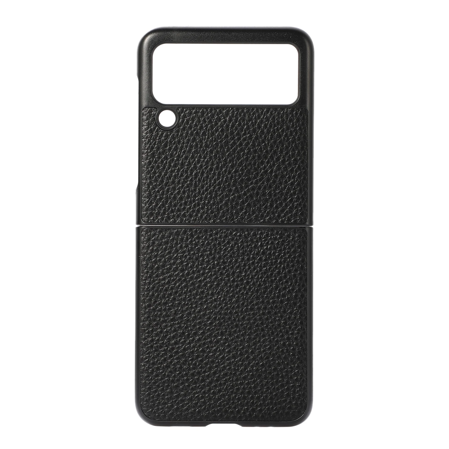 

Samsung Z Flip3 Phone Case Real Leather Top Texture Phone Case For Galaxy Z Flip 3 Noble Business Affordable Luxury Phone Case