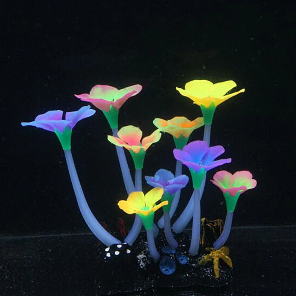 1PC Nontoxic Safe Creative Decorative Artificial Fluorescent Aquarium Decoration